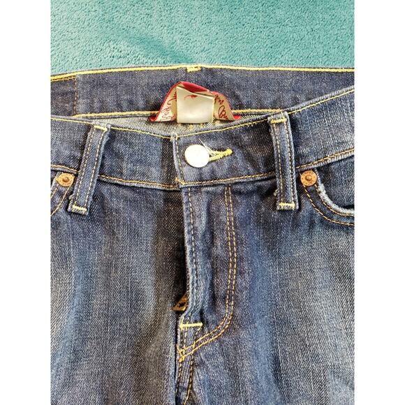 Lucky Brand Jeans Sz 4 Womens Blue Stretch Pants Ladies Mid Rise Zoe Bootcut - Picture 6 of 13